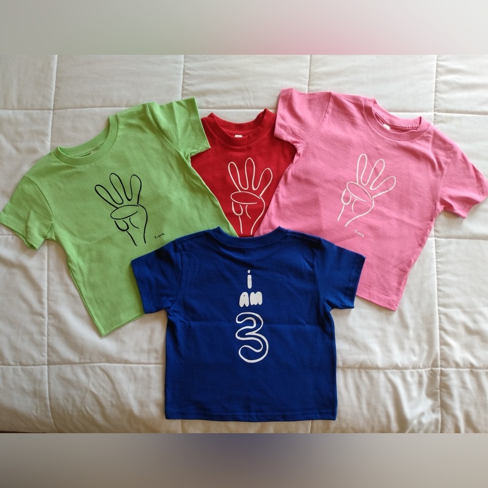Kids Birthday Tee Age 3